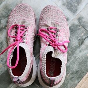 Rocky Women's Pink and Gray Knit Safety Toe Sneakers